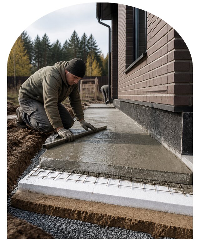 Утепленная отмостка в Бугульме по цене от 6570 р. | Метпроект-Бгл